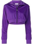 Chiara Ferragni Cropped Eye Sleeve Sweatshirt - Purple