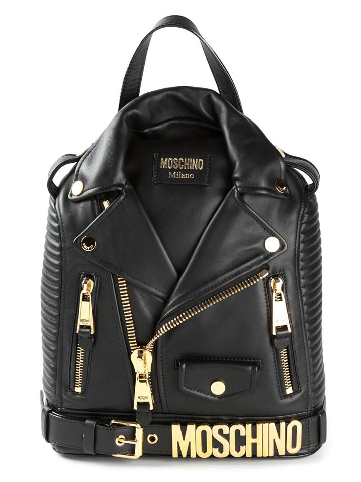 Moschino Biker Backpack - Black