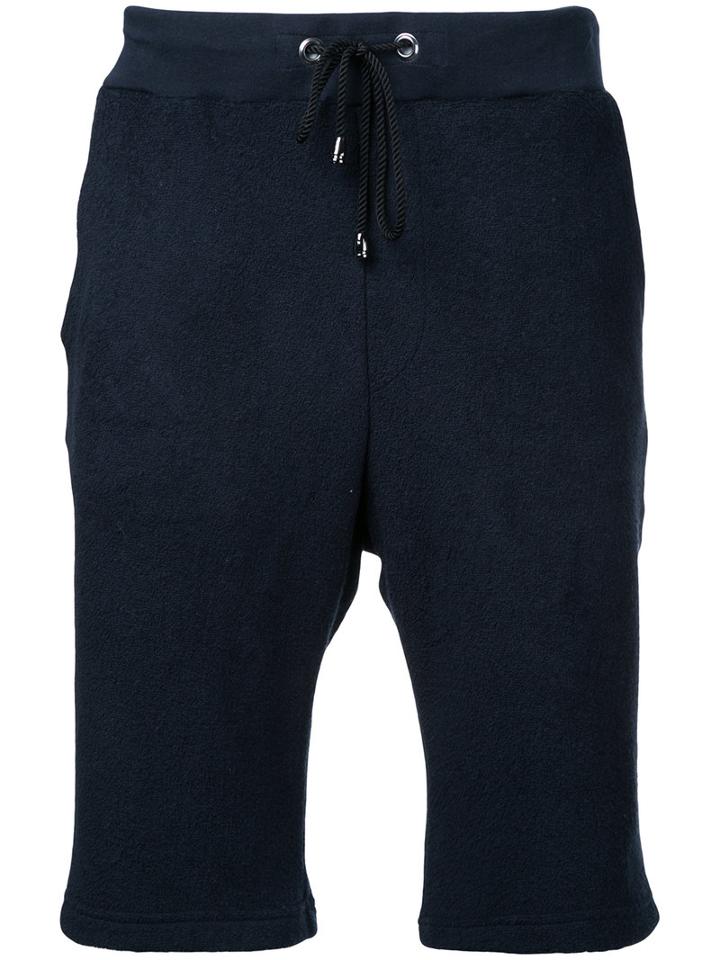 Estnation - Drawstring Bermuda Shorts - Men - Cotton - M, Blue, Cotton