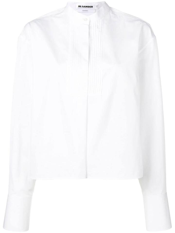 Jil Sander Thursday Pleated Bib Shirt - White