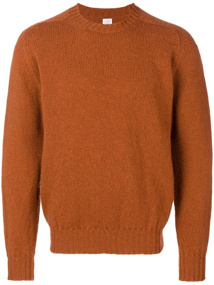 E. Tautz Crew Neck Jumper - Yellow & Orange