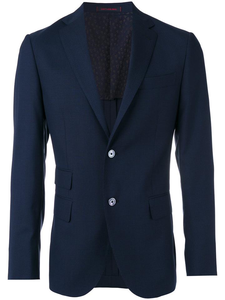 The Gigi Classic Blazer, Men's, Size: 54, Blue, Cotton/cupro/viscose/acrylic