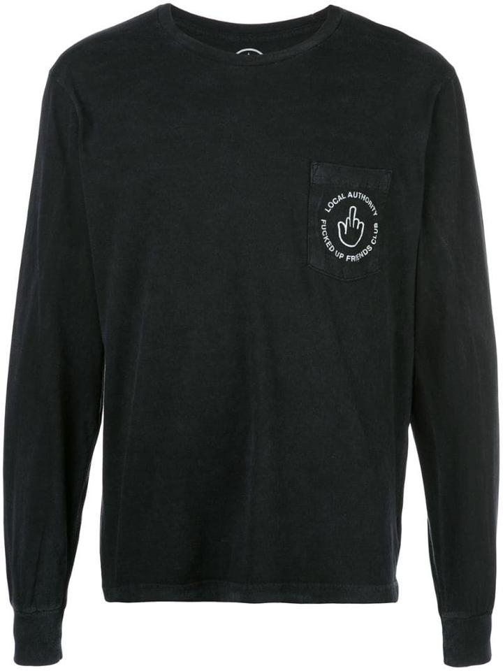 Local Authority Fingers Up T-shirt - Black
