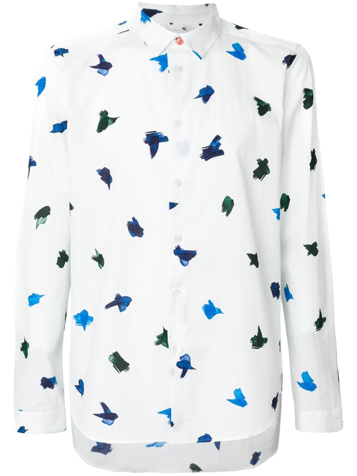 Ps By Paul Smith Bird Print Shirt - White