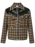 Cmmn Swdn Kurt Contrast Checked Jacket - Brown