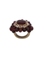Chanel Pre-owned 2000 Beaded Pearl Ring - Red