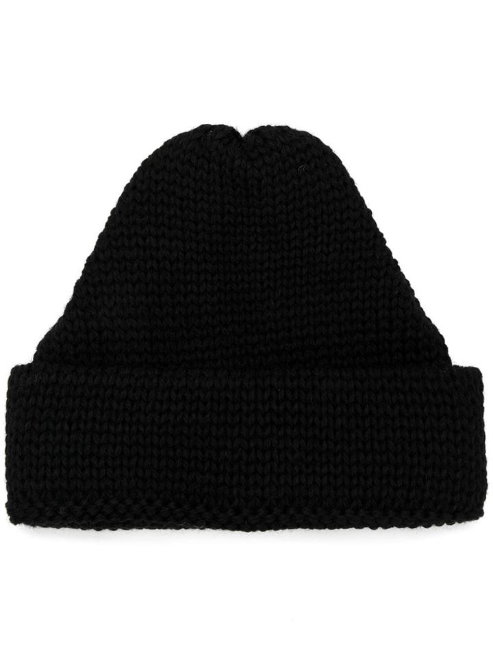 Universal Works Rib Knit Beanie - Black