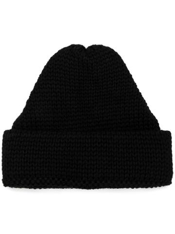 Universal Works Rib Knit Beanie - Black