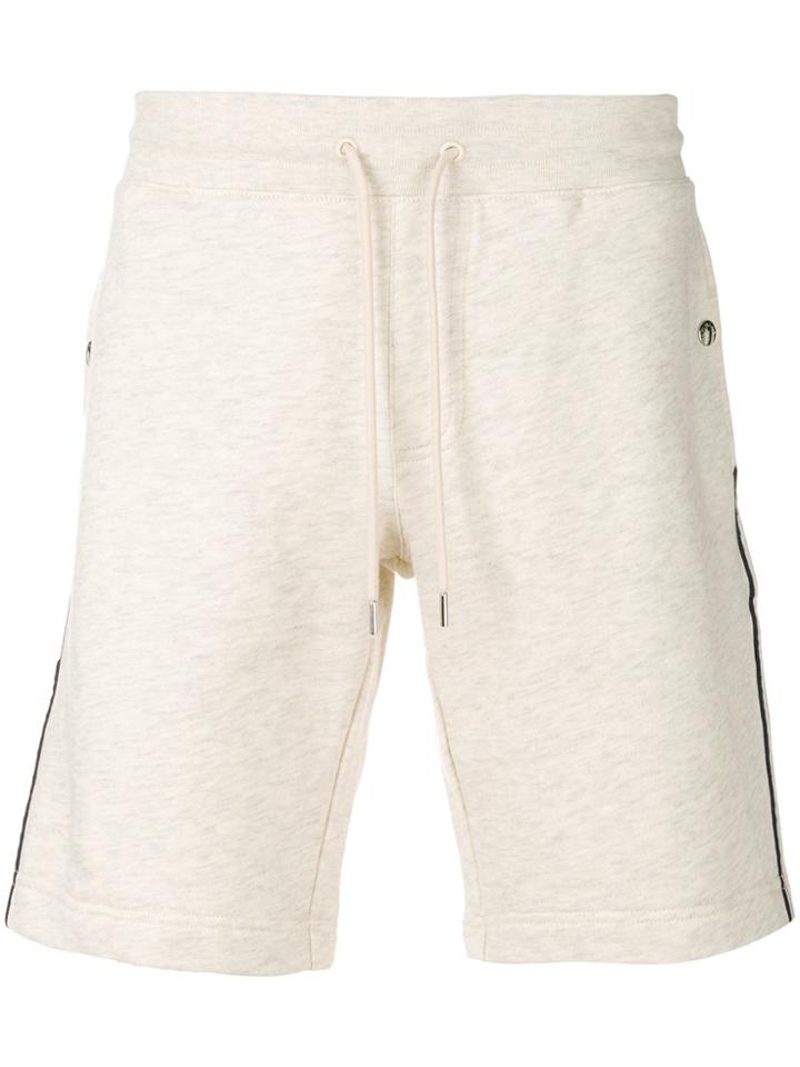 Moncler Tri-colour Stripe Track Shorts - Nude & Neutrals