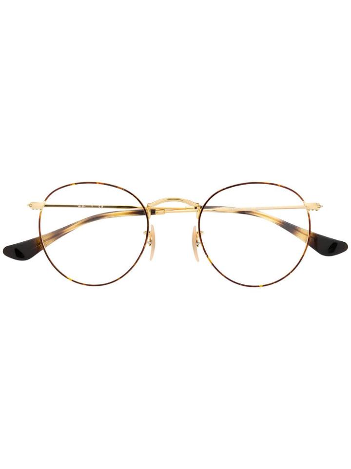 Ray-ban Round Glasses - Gold