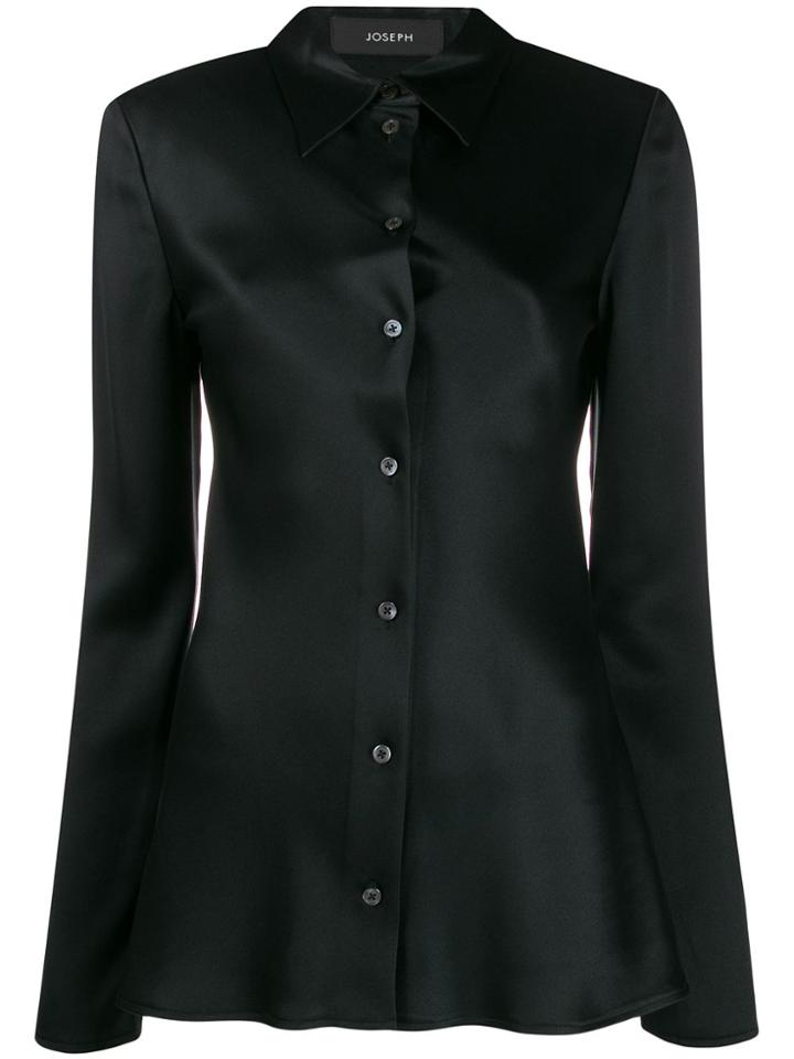 Joseph Tailored Silk Shirt - Black