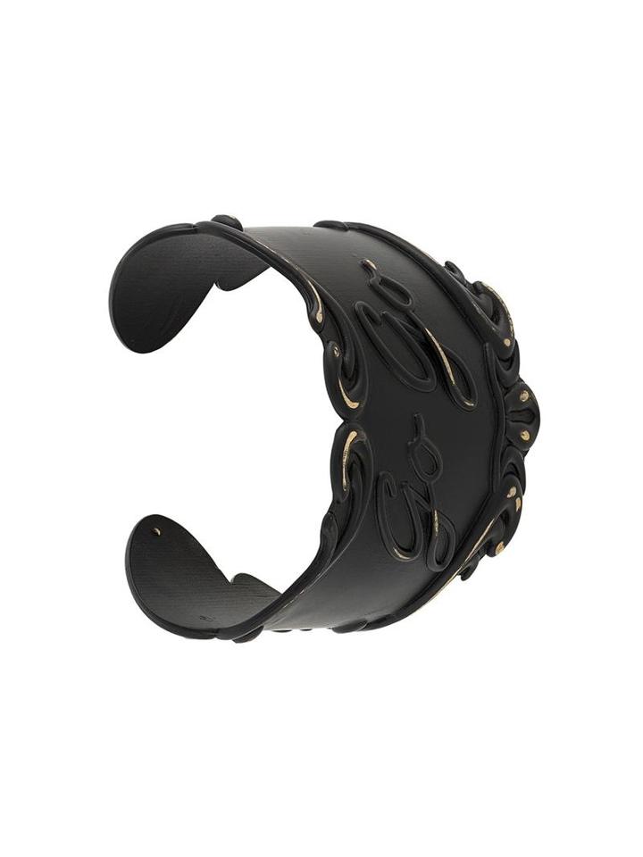 Mm6 Maison Margiela 'go Go' Bracelet, Women's, Size: Small, Black