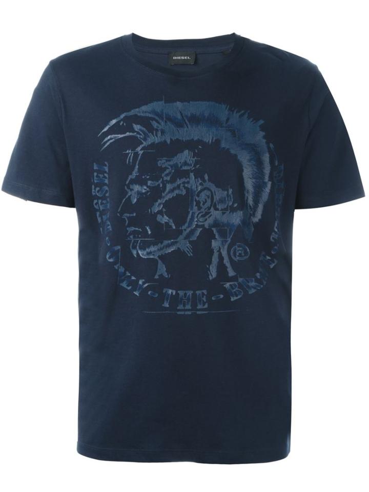 Diesel Head Print T-shirt