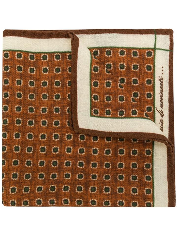 Fefè Dot Print Pocket Sqaure - Red