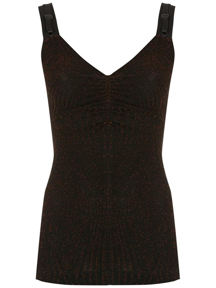 À La Garçonne Lurex Blouse - Black