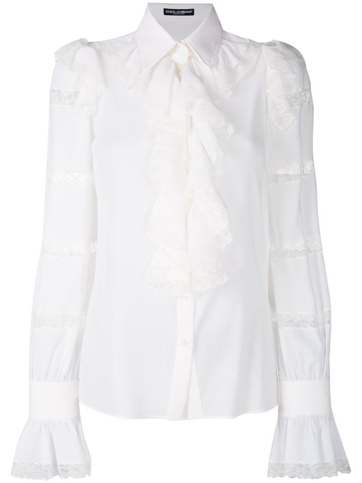 Dolce & Gabbana Georgette Blouse - White
