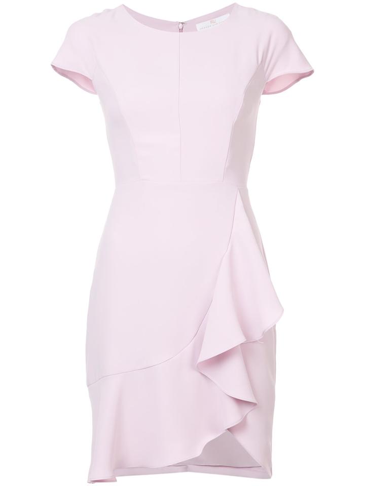 Amanda Uprichard Cascade Ruffle Skirt Dress - Pink & Purple