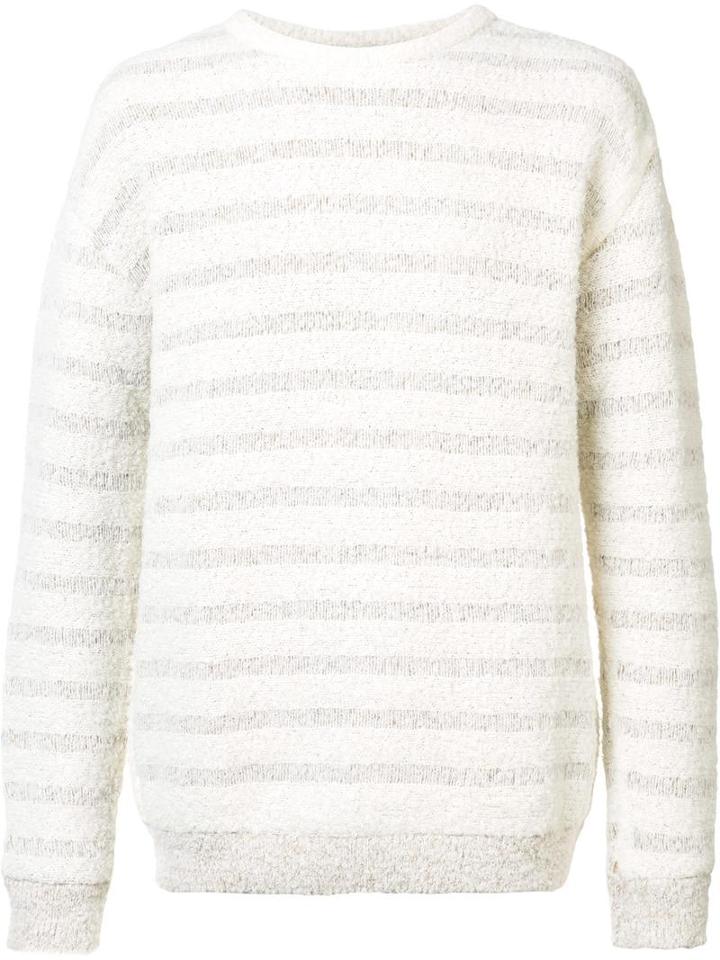 John Elliott Float Knit Jumper, Men's, Size: Xl, White, Nylon/alpaca