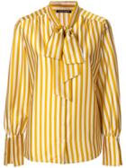 Luisa Cerano Striped Long-sleeve Shirt - Yellow & Orange