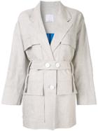 Christopher Esber Belted Coat - Neutrals