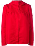 Hooded Rain Jacket - Women - Silk/polyester - 3, Red, Silk/polyester, Moncler Gamme Rouge