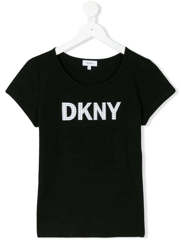 Dkny Kids - Logo Print T-shirt - Kids - Cotton/spandex/elastane - 16 Yrs, Black