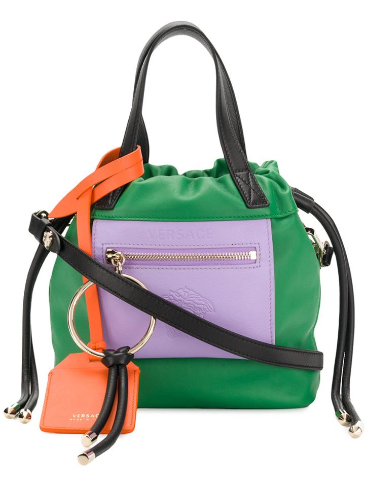 Versace Colourblock Day Dreamer Tote - Green