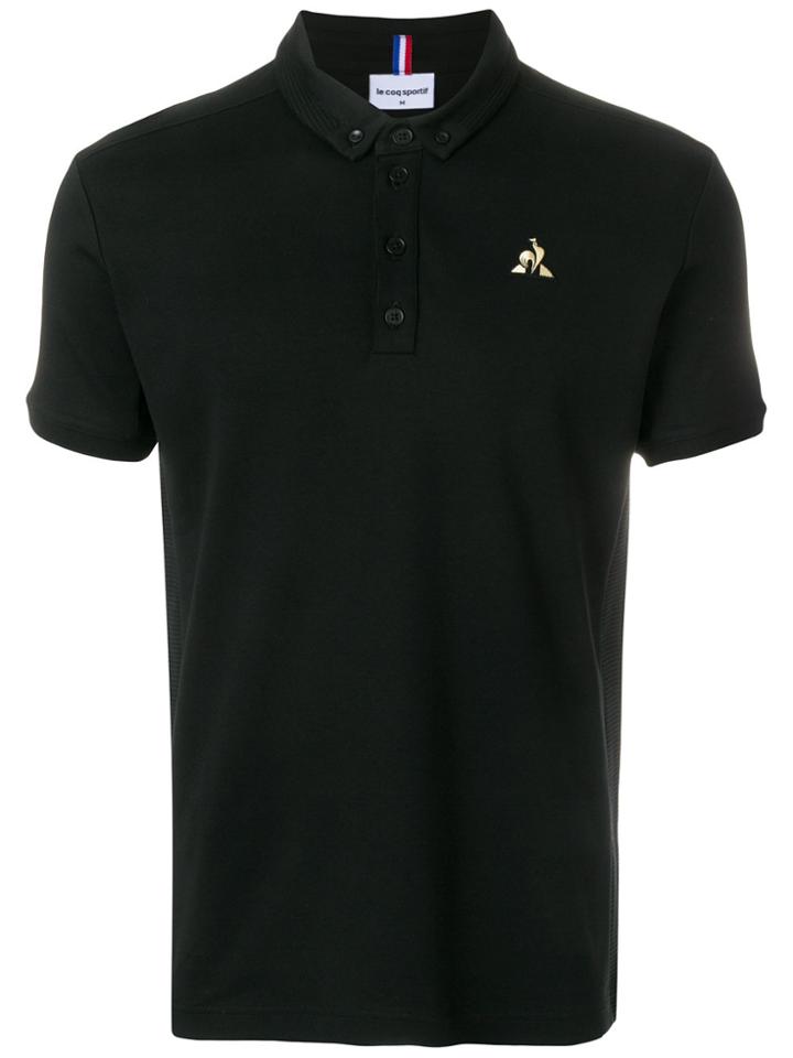 Le Coq Sportif Logo Polo Shirt - Black