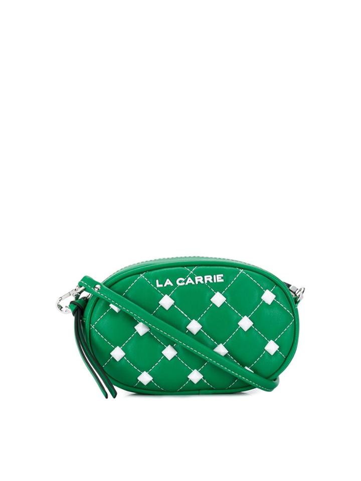 La Carrie Quilted Belt Bag - Green
