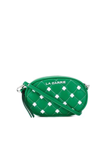 La Carrie Quilted Belt Bag - Green