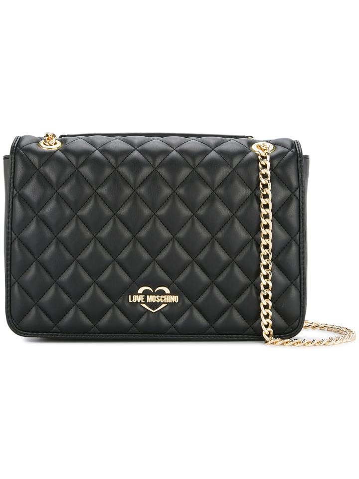 Love Moschino Quilted Chain Strap Bag - Black