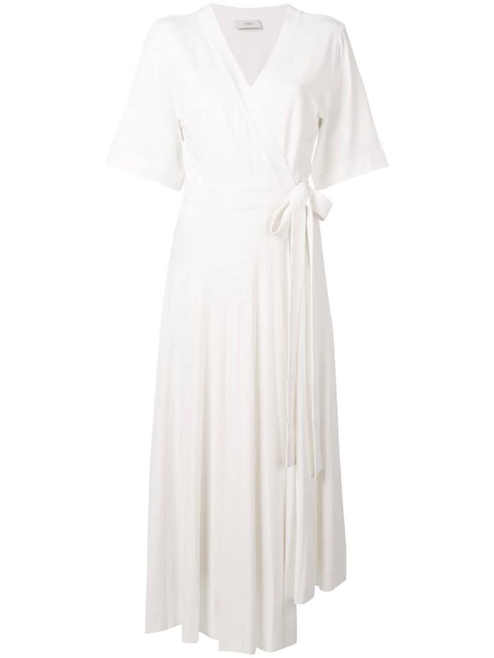Pringle Of Scotland Jersey Wrap Dress - White