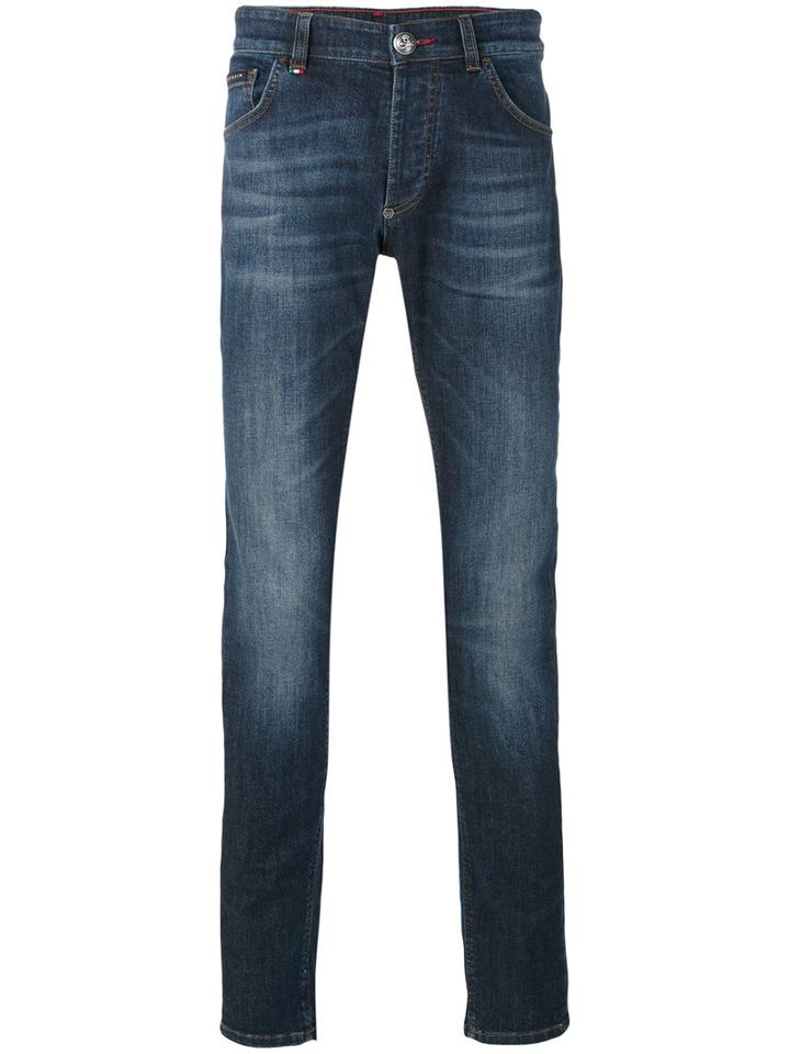 Philipp Plein - Straight Leg Jeans - Men - Cotton/spandex/elastane - 29, Blue, Cotton/spandex/elastane