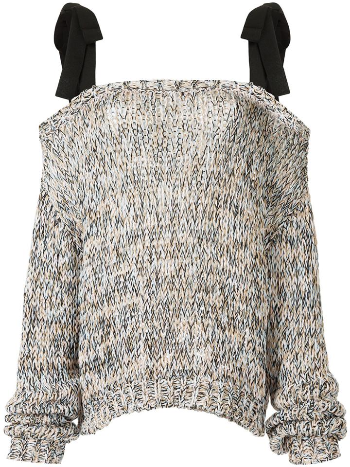 Rochas Tie-strap Sweater - Multicolour