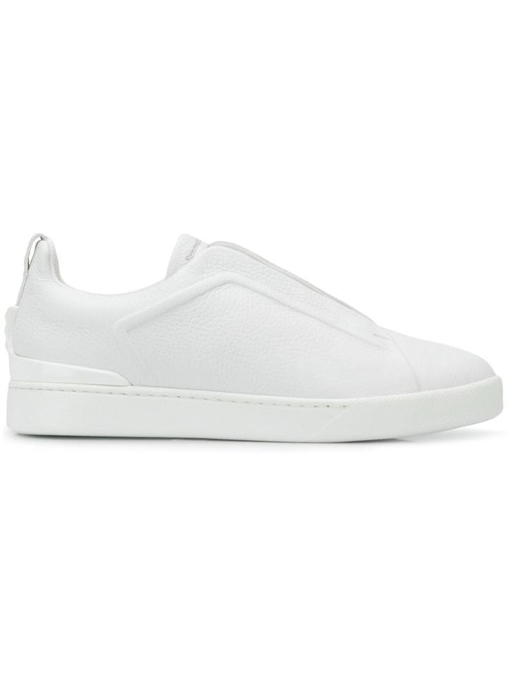 Ermenegildo Zegna Criss Cross Laces Sneakers - White