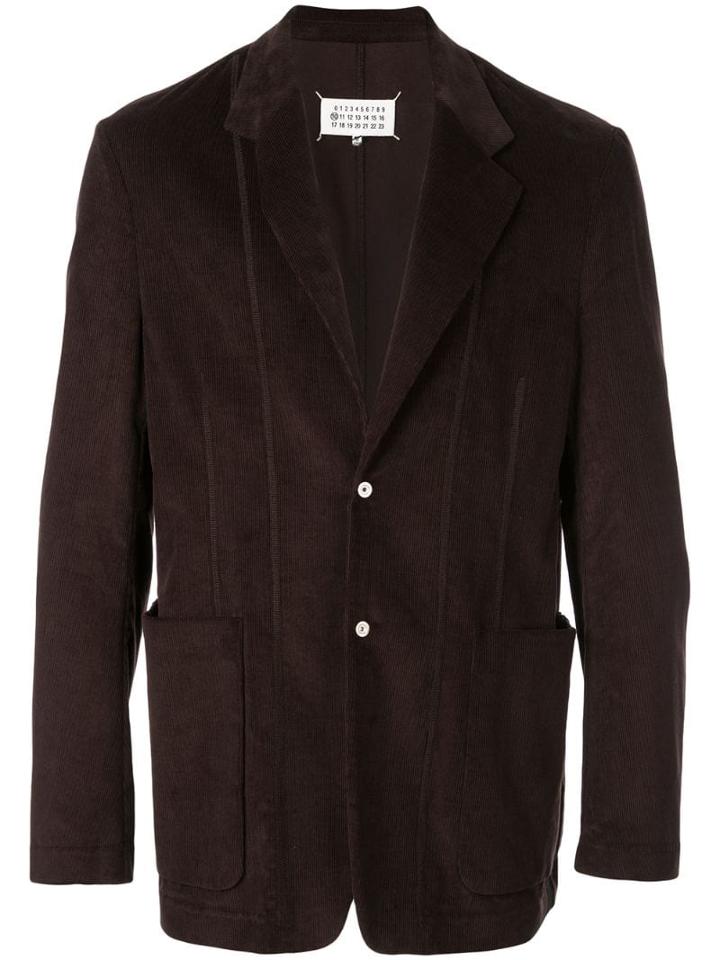 Maison Margiela Textured Corduroy Blazer - Brown