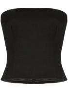 Prada Strapless Fitted Top - Black