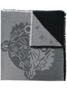 Kenzo Embossed Logo Scarf - Black