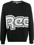 Reebok Retro Logo Print Sweatshirt - Black