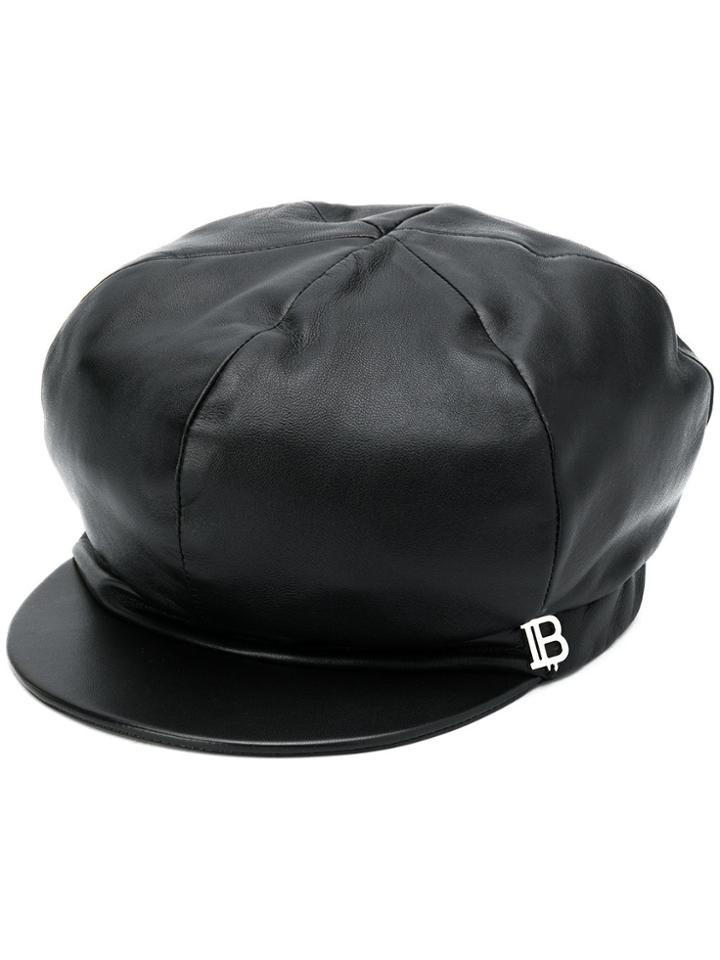 Balmain Baker Boy Hat - Black
