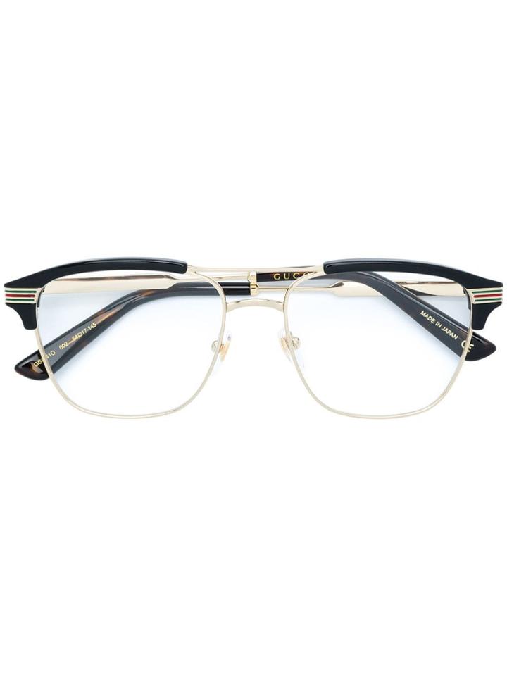 Gucci Eyewear Wayfarer Framed Glasses - Black