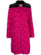 Emilio Pucci Contrast Oversized Coat - Pink & Purple