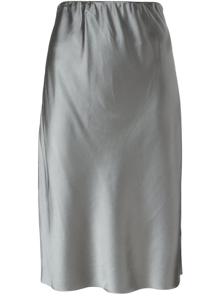 6397 Satin Midi Skirt