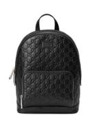 Gucci Gucci Signature Leather Backpack - Black