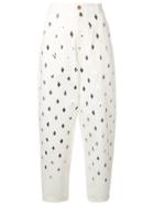 Philosophy Di Lorenzo Serafini Sequin Embroidered Jeans - White