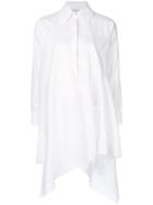 Marques'almeida Asymmetric Hem Shirt Dress - White