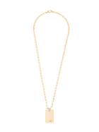 Céline Vintage Logo Plaque Necklace