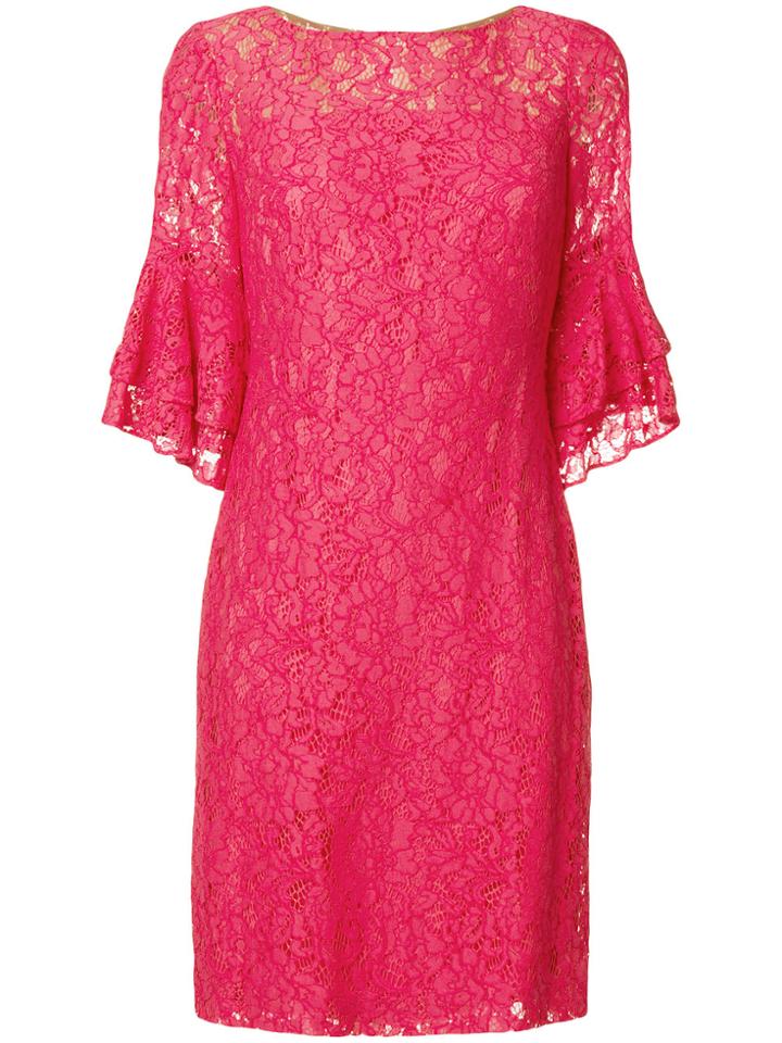 Lauren Ralph Lauren Short Lace Dress - Pink & Purple