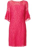 Lauren Ralph Lauren Short Lace Dress - Pink & Purple