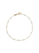 Rosa De La Cruz 18kt Yellow Gold Pearl-dot Chain Bracelet - 114 -